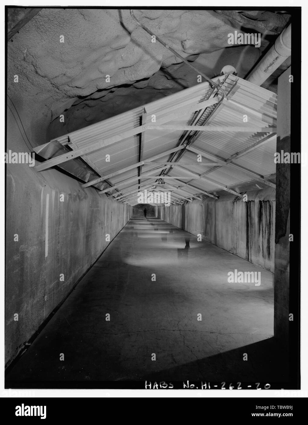 MAGAZINE E30. VIEW FROM BETWEEN 1ST AND 2ND BLAST WALL LOOKING TO THE