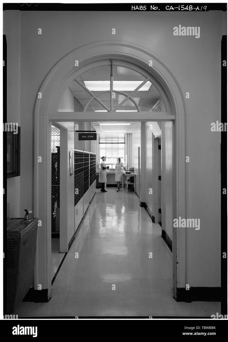 MAILROOM ENTRY U.S. Naval Hospital, Administration Building, Park