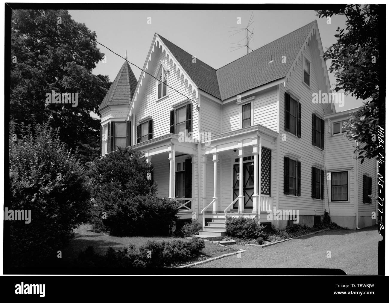 MAIN AND NORTH ELEVATIONS, SHOWING ENTRANCE AND ENTRANCE PORCH Charles