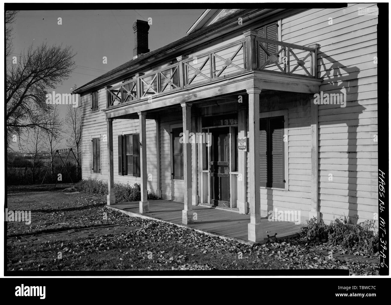 MAIN ELEVATION, DETAIL OF ENTRANCE PORCH GrantKohrs Ranch, Ranch House