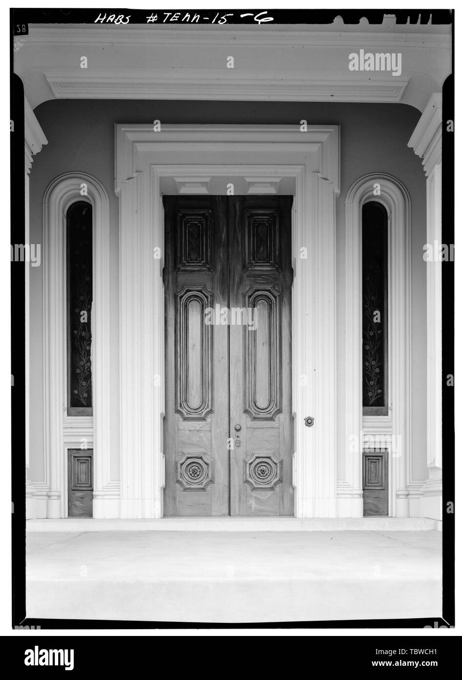 House entrance door Black and White Stock Photos & Images - Alamy
