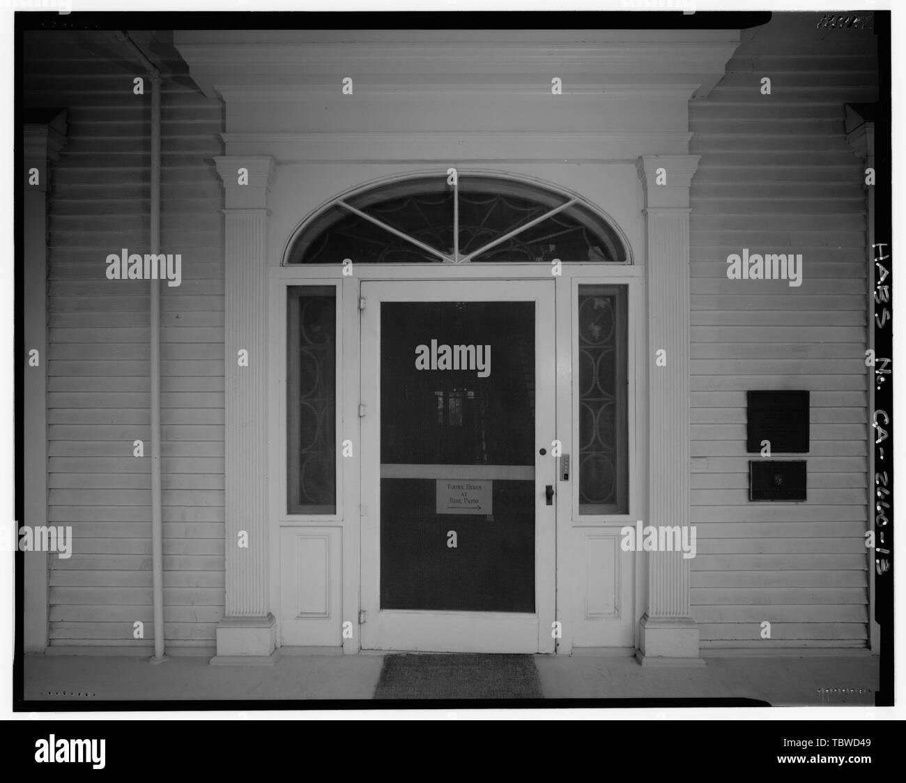 MAIN ENTRY DETAIL ON FIRST FLOOR FRONT PORCH General Phineas Banning ...