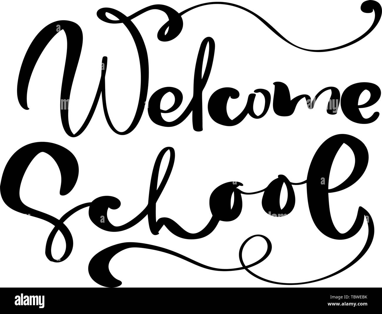 Welcome Back To School 2018 Banner. Vector Hand Draw Set Elements on Black  Chalk Board. Stock Vector - Illustration of drawing, design: 118584502