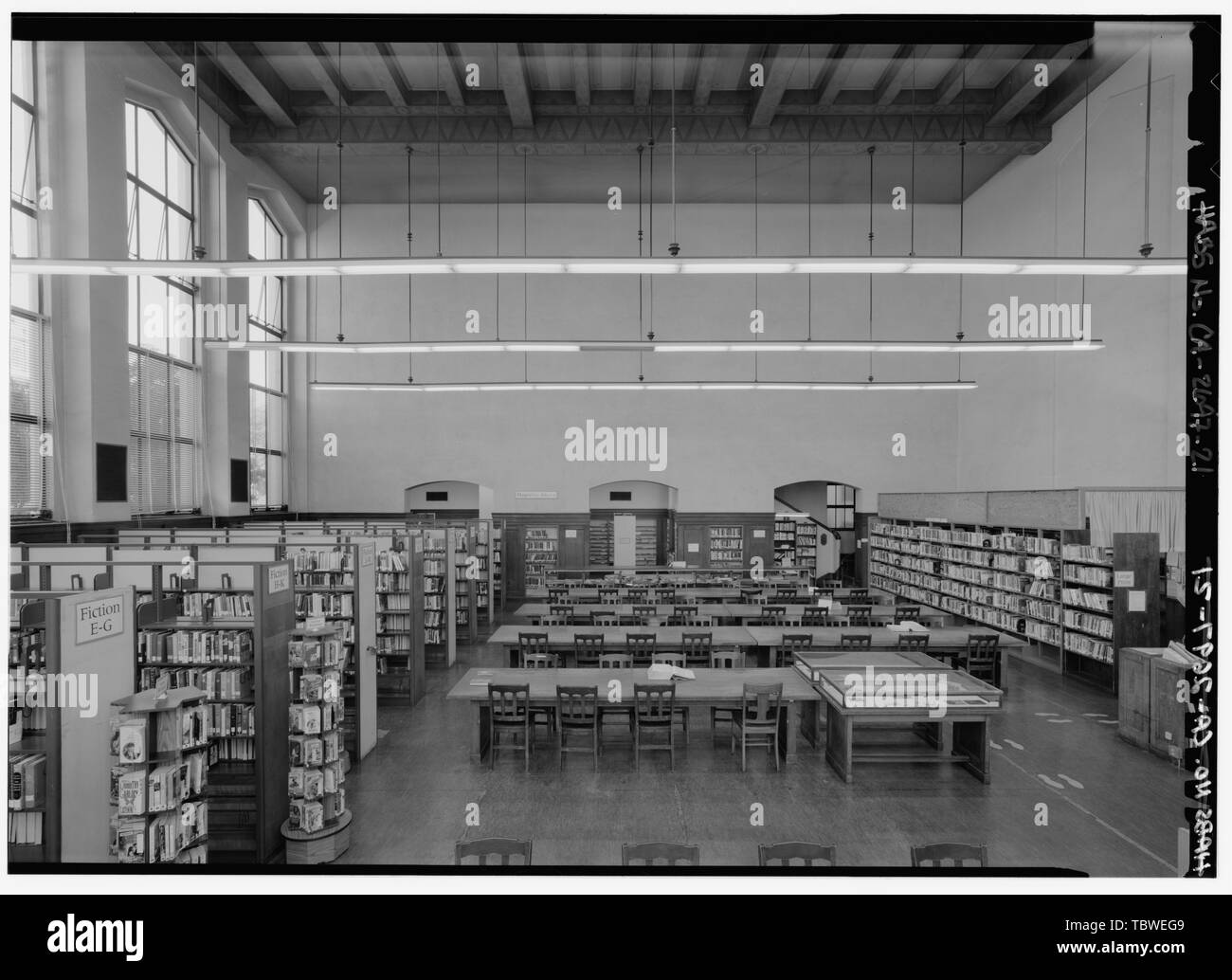 MAIN READING ROOM, LOOKING NORTHWEST Berkeley Public Library, 2090 ...
