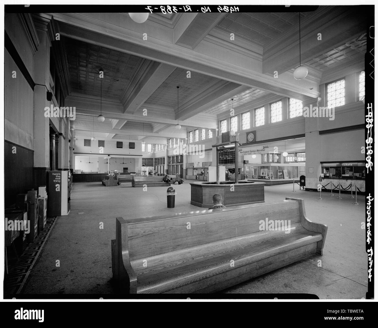 MAIN TERMINAL BUILDING WAITING ROOM, LOOKING WEST FROM APPROXIMATE ...