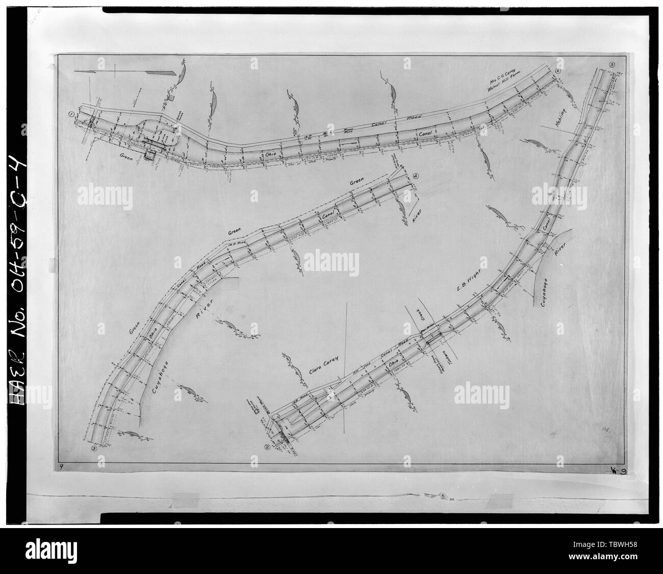 Erie canal map Black and White Stock Photos & Images Alamy