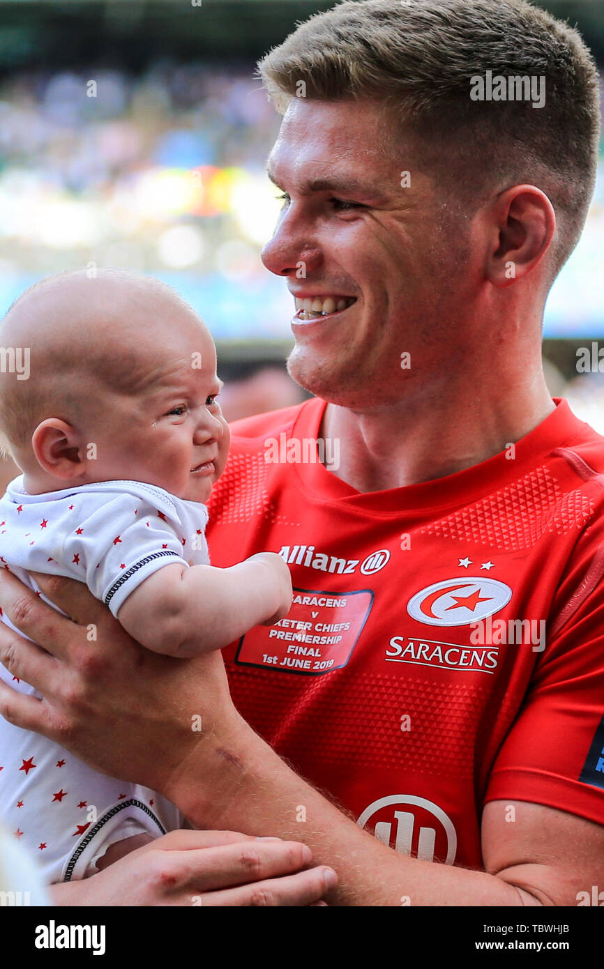 1st June 2019 Twickenham Twickenham Stadium England Gallagher English Premiership Play Off Final 2019 Exeter Chiefs