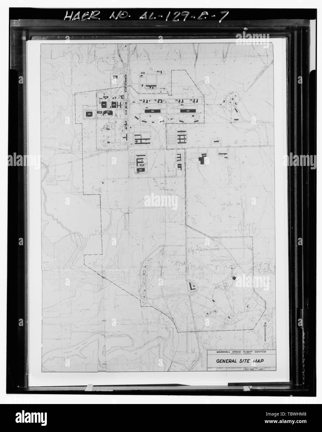 Marshall Space Flight Center Map Marshall Space Flight Center, General Site Map, July 1960. Msfc Master  Planning Office. Marshall Space Flight Center, East Test Area, Dodd Road,  Huntsville, Madison County, Al Stock Photo - Alamy