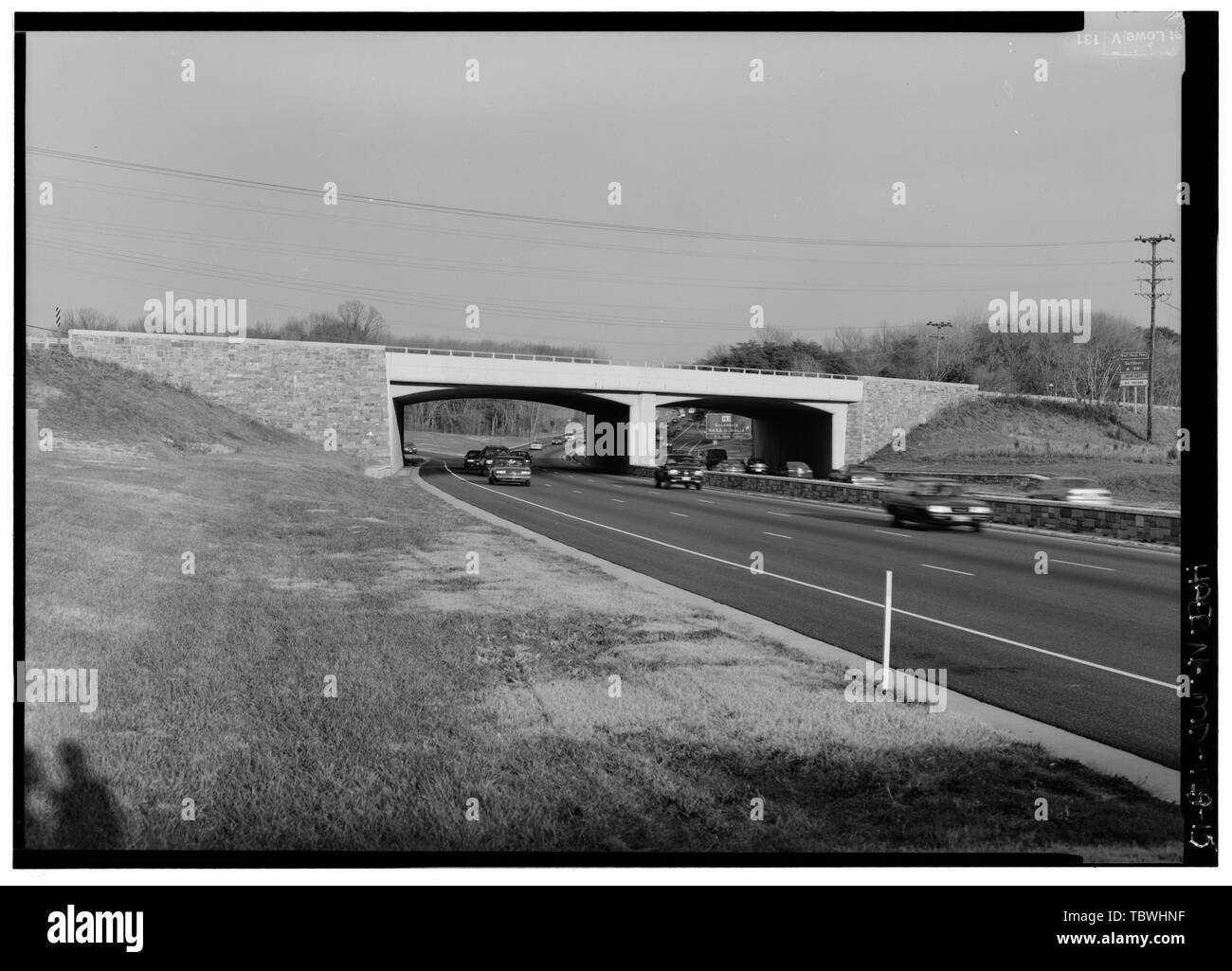 MARYLAND HIGHWAY 193 (GREENBELT ROAD) UNDERPASS. VIEW E. (Lowe 