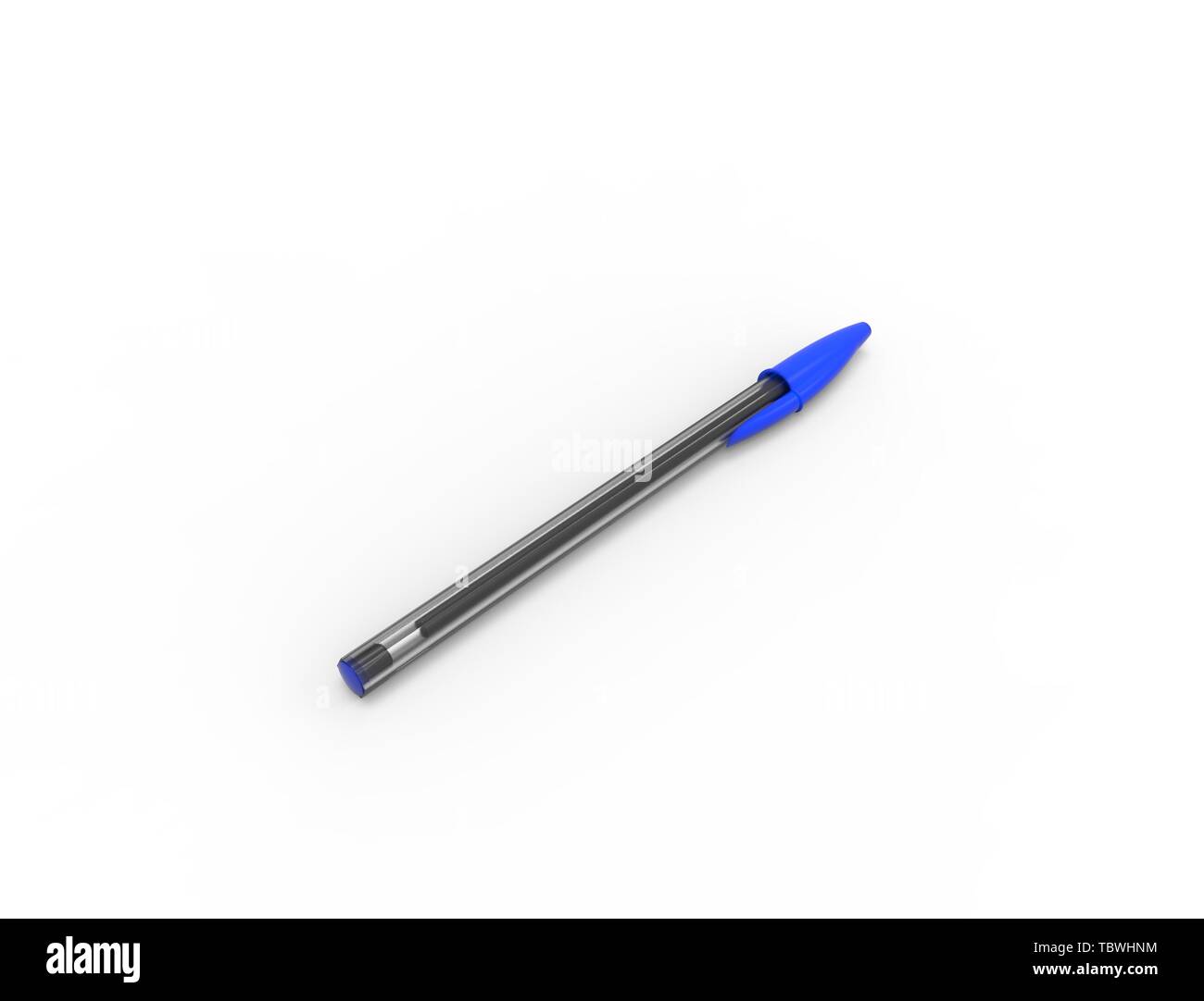 3D rendering of ballpoint pens isolated on white background Stock Photo ...