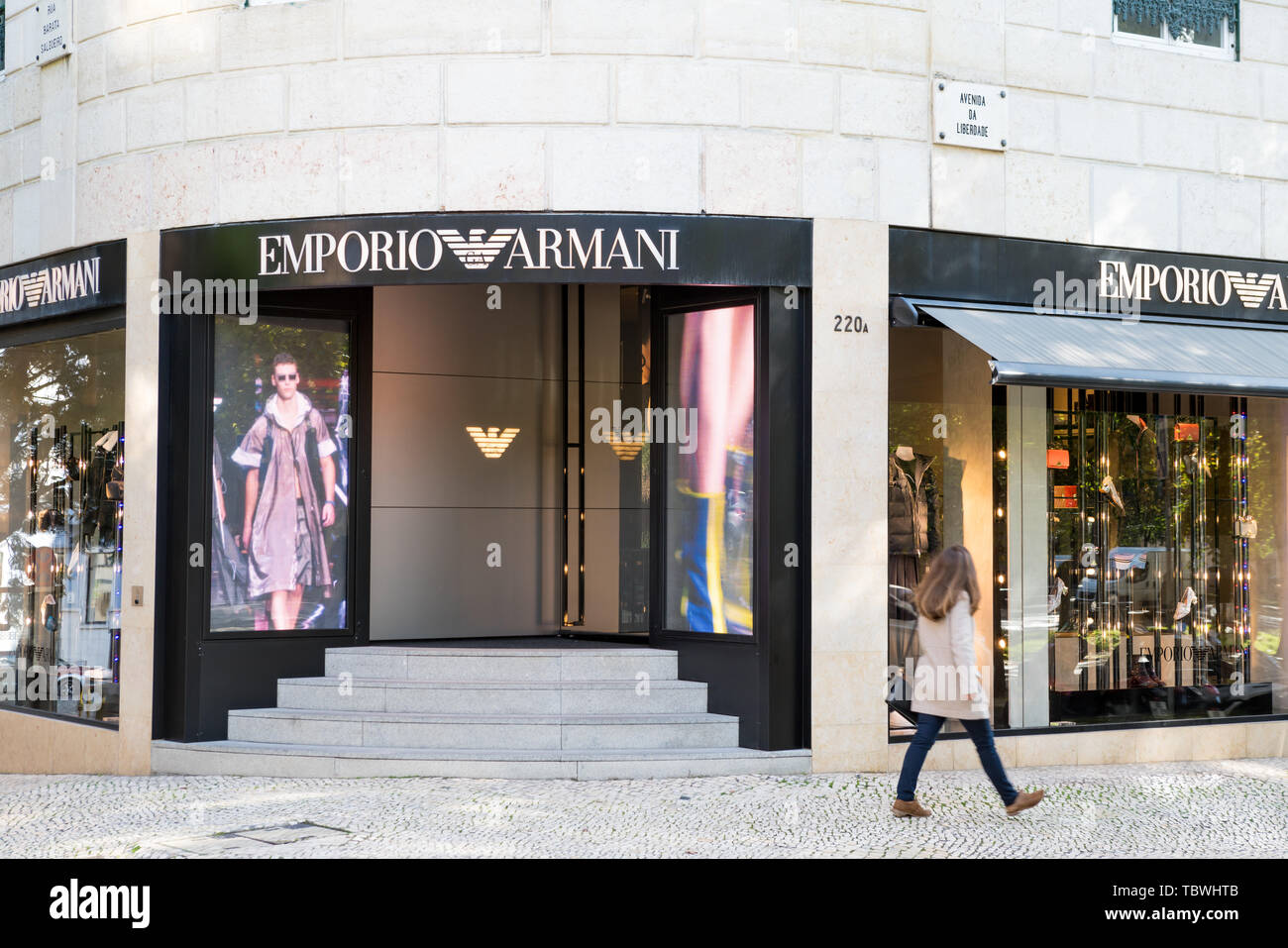 Armani Shop Front High Resolution Stock Photography and Images - Alamy