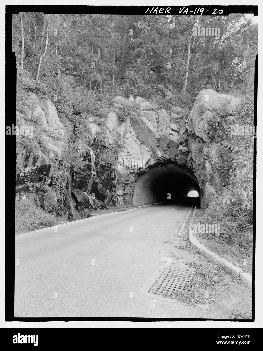 Marys rock tunnel Black and White Stock Photos & Images Alamy