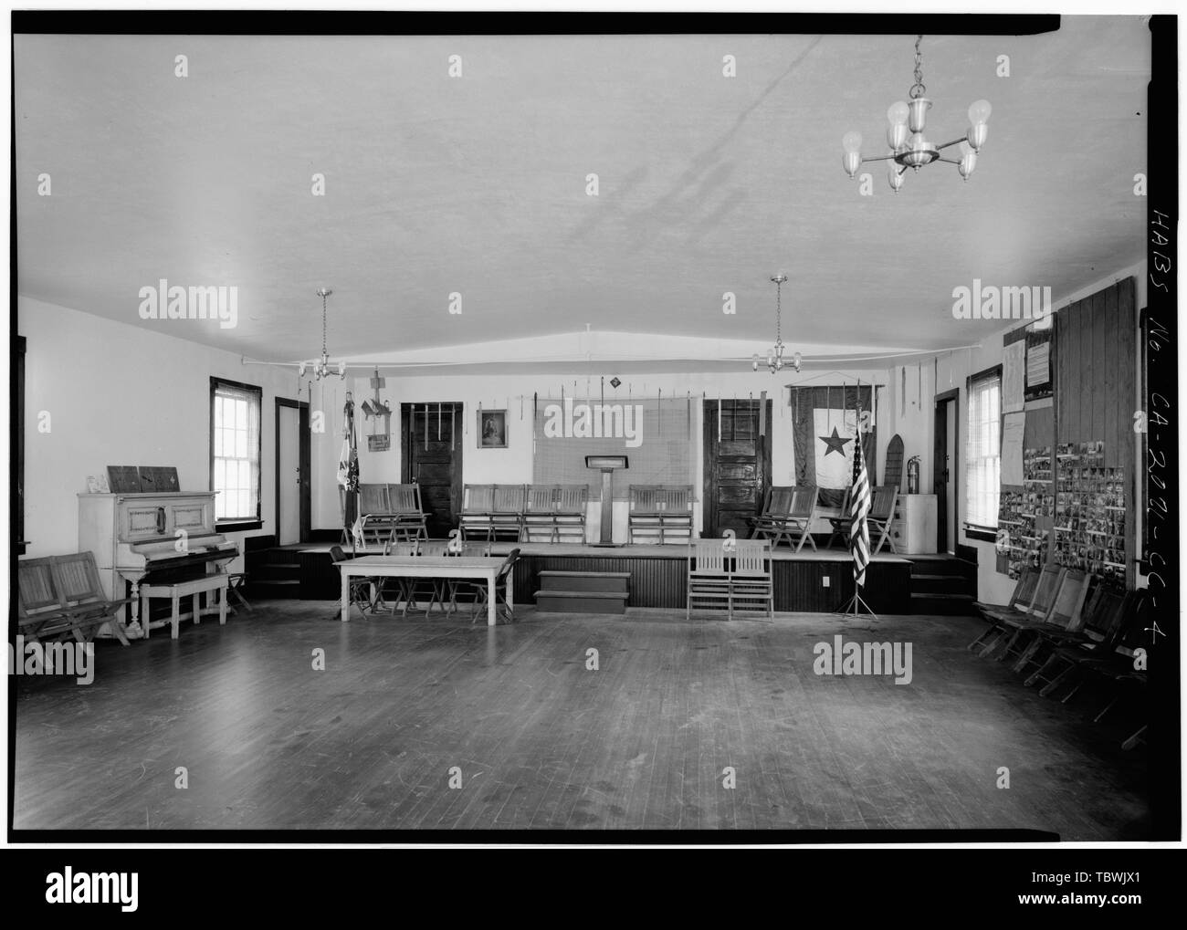 MEETING HALL, LOOKING EAST Town of Locke, Christian Center, 13937 Key