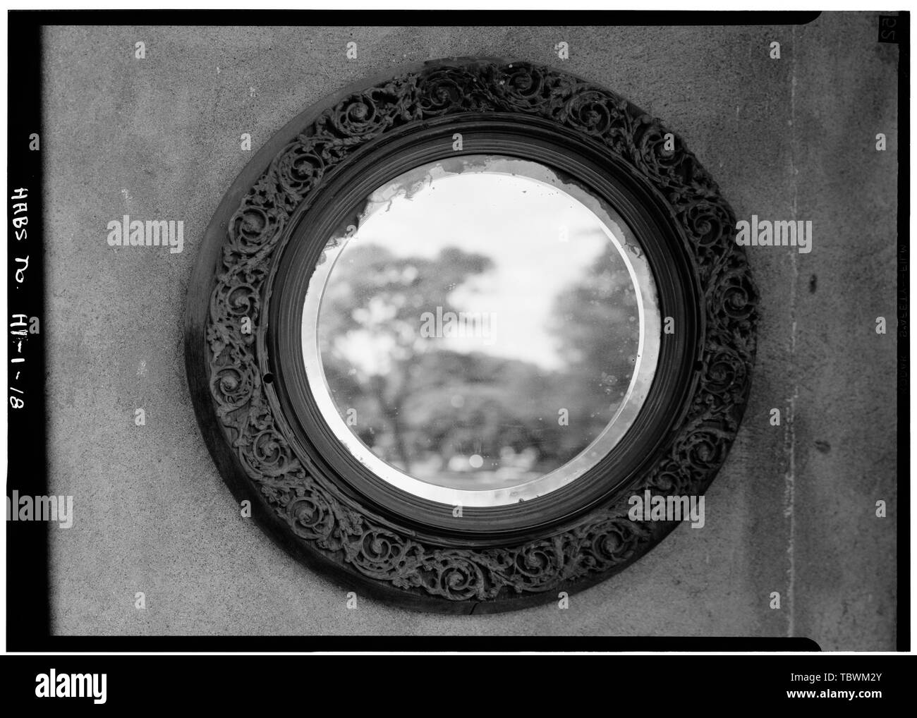 MIRROR, FLANKING ENTRANCE (ORIGINALLY LIGHT REFLECTORS) Iolani Palace