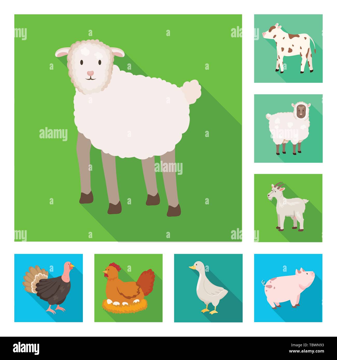 Vector design of breeding and kitchen icon. Set of breeding and organic ...