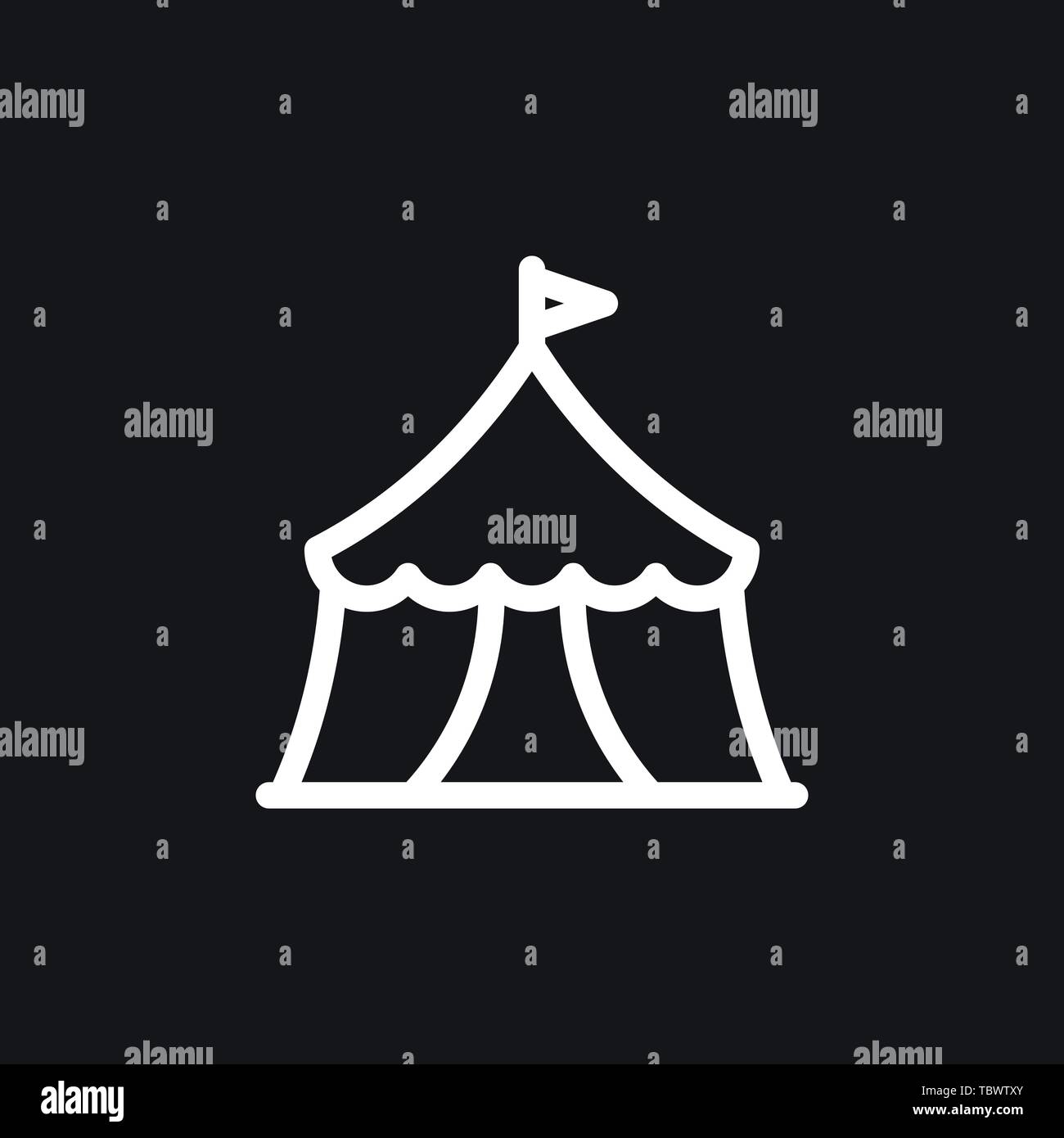 Camping tent icon vector sign symbol Stock Vector Image & Art - Alamy