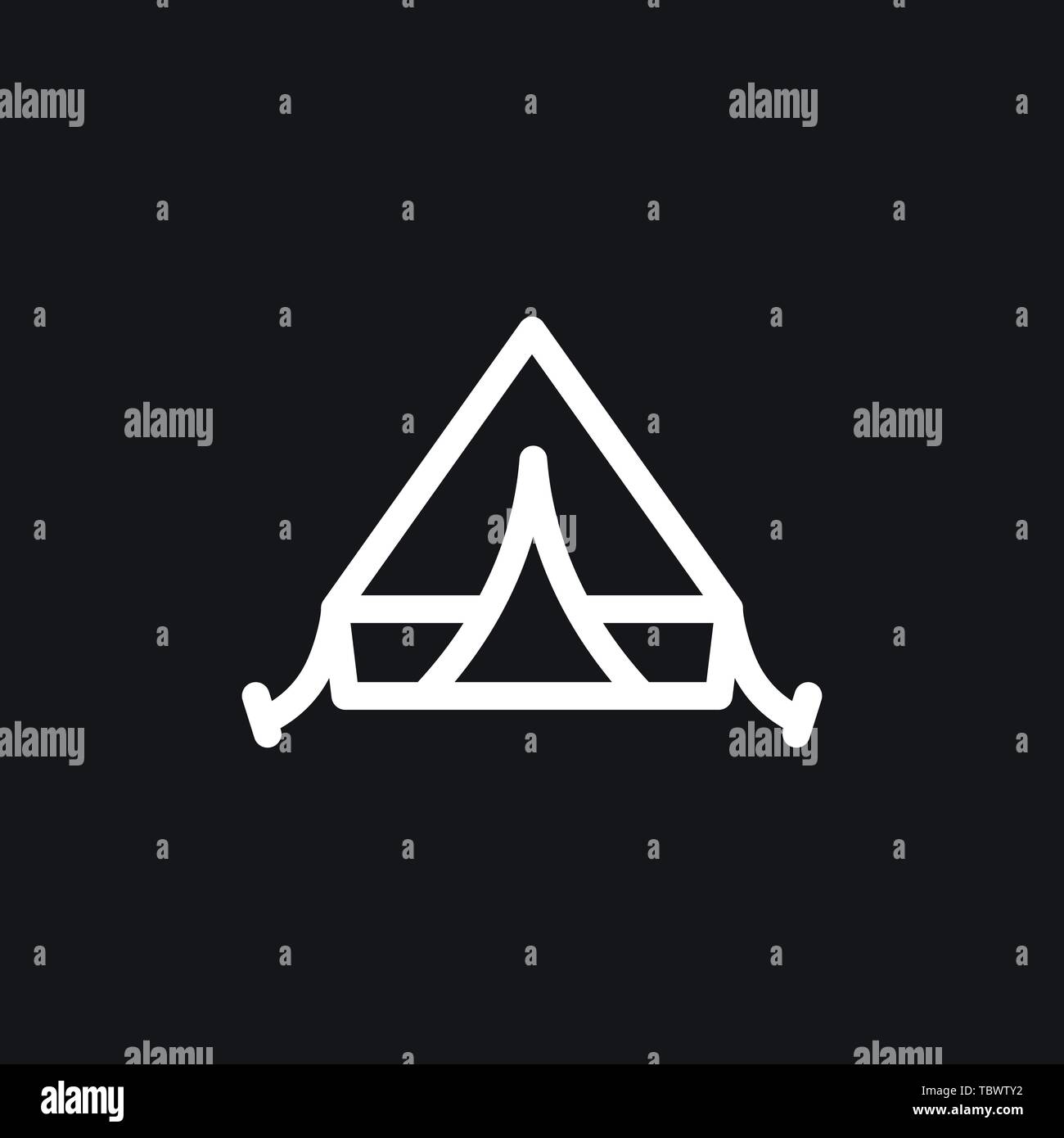 Camping tent icon vector sign symbol Stock Vector Image & Art - Alamy