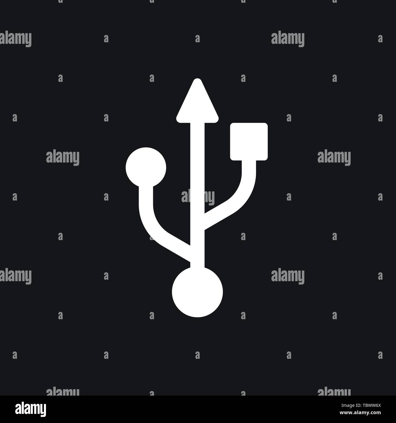 Usb icon vector sign symbol Stock Vector