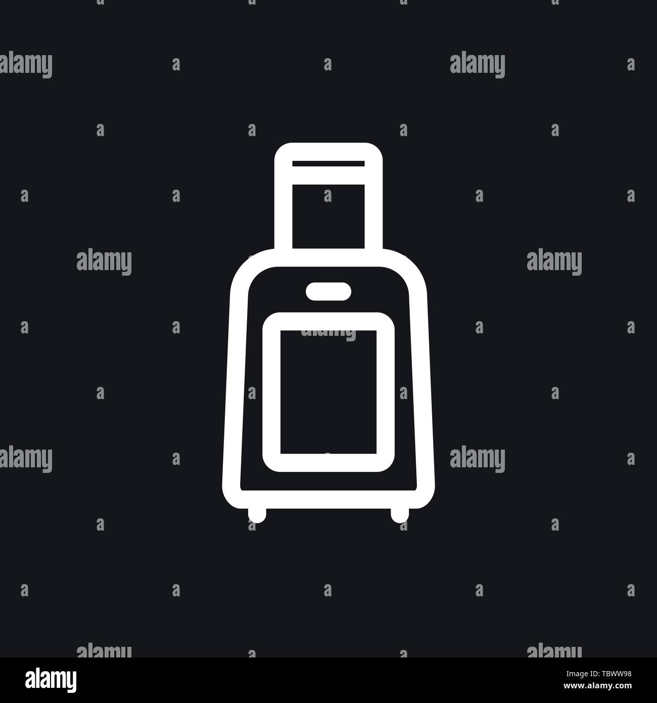Travel bag icon vector sign symbol Stock Vector Image & Art - Alamy