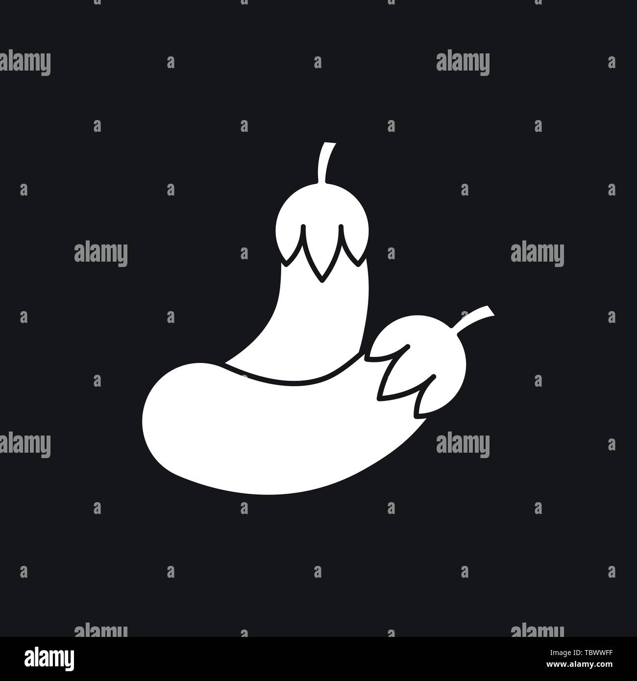 Vegetables Icon vector sign symbol Stock Vector