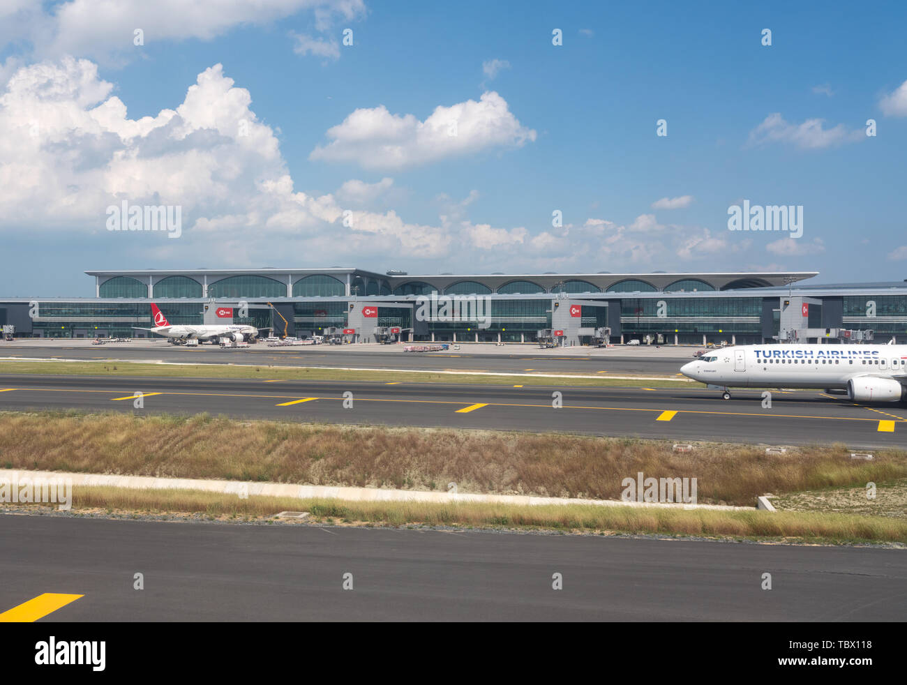 New Istanbul Airport in Turkey Stock Photo