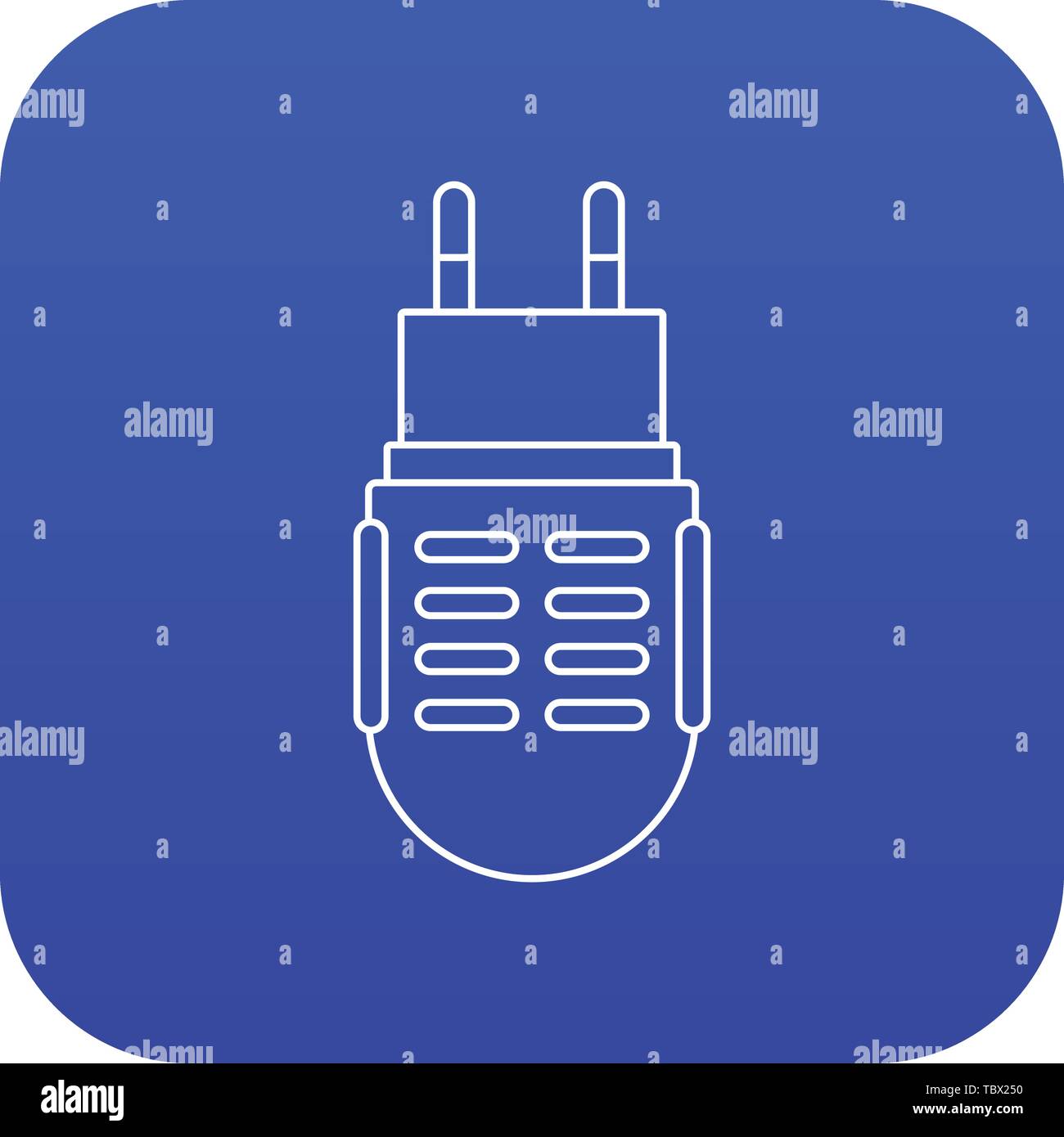 Electric mosquito icon blue vector Stock Vector