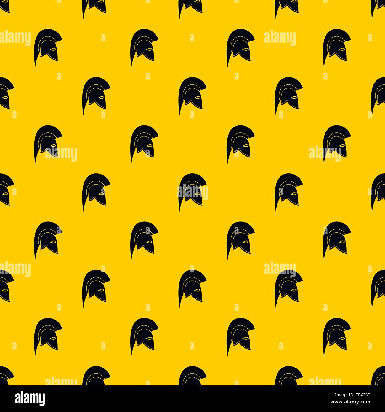 Roman helmet pattern vector Stock Vector