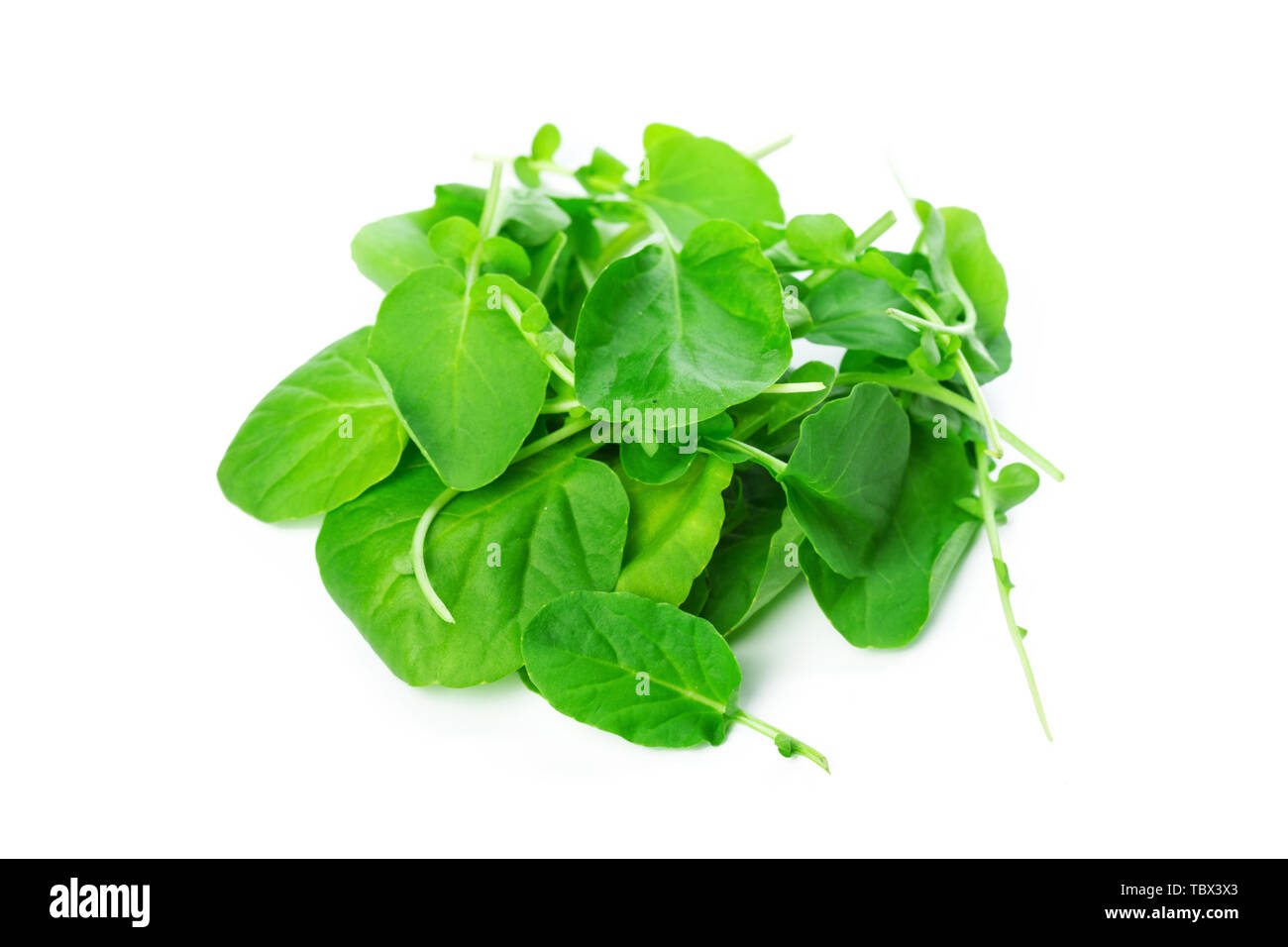 Spinach isolated on white background Stock Photo - Alamy