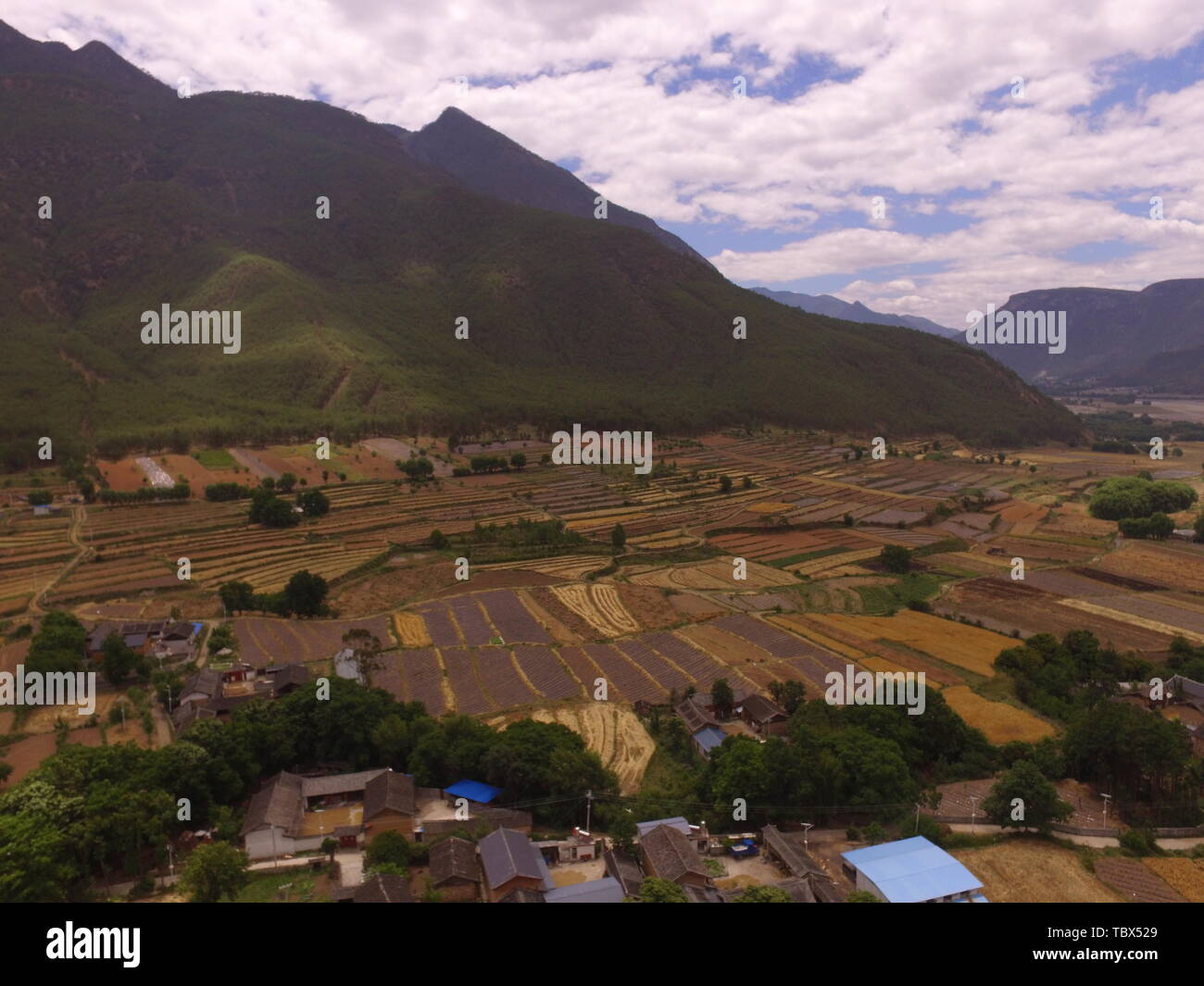 Daleriguri Farm, Sida Village, Jinjiang Town, Shangri-La Stock Photo
