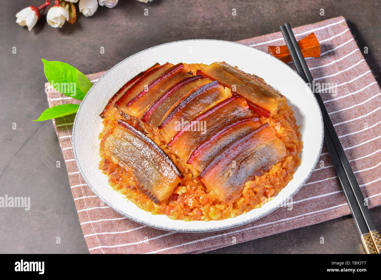 Button Meat Sichuan cuisine buttoned meat HD picture Stock Photo - Alamy