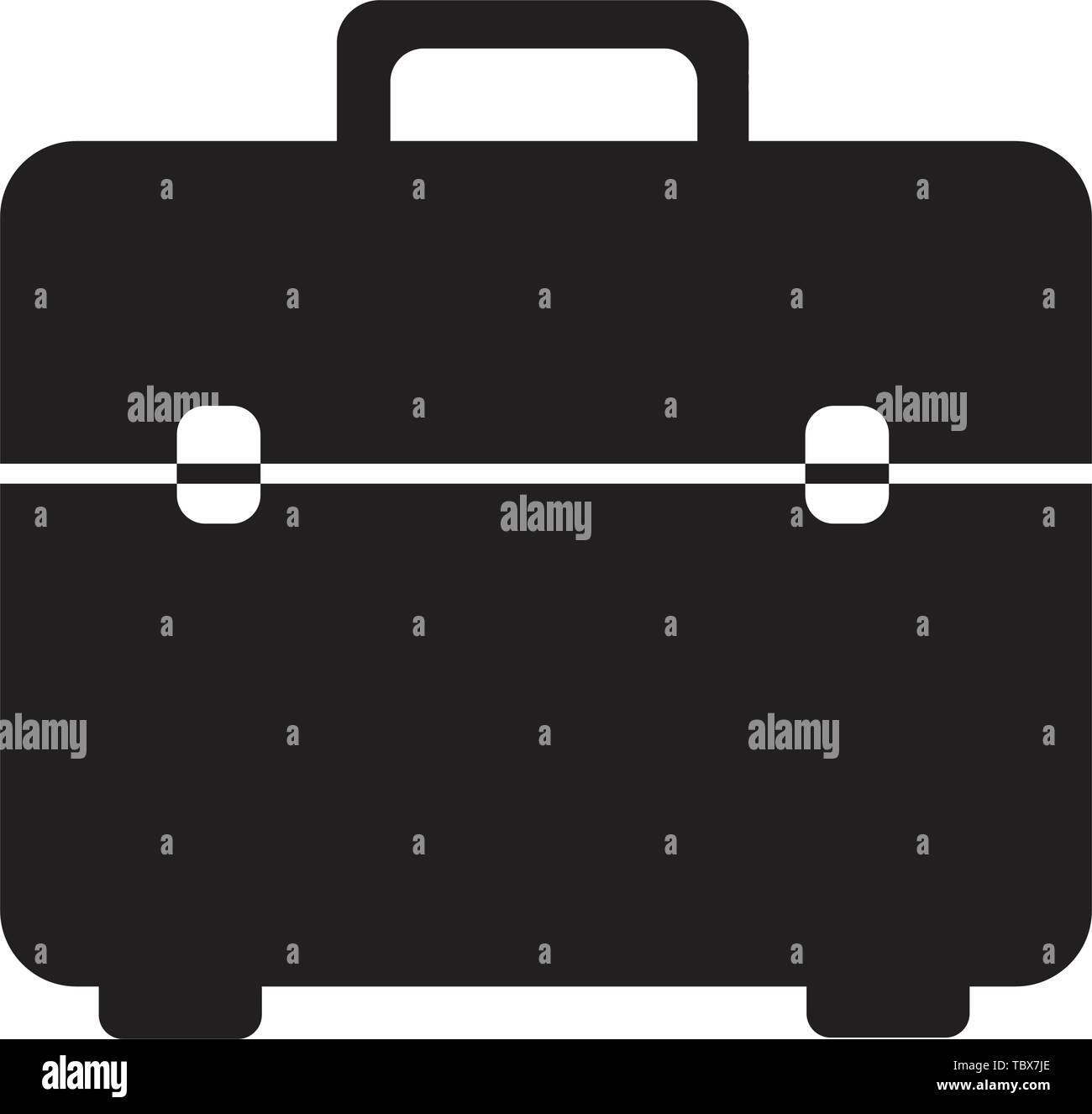 suitcase icon vector solated on white background illustration Stock Vector