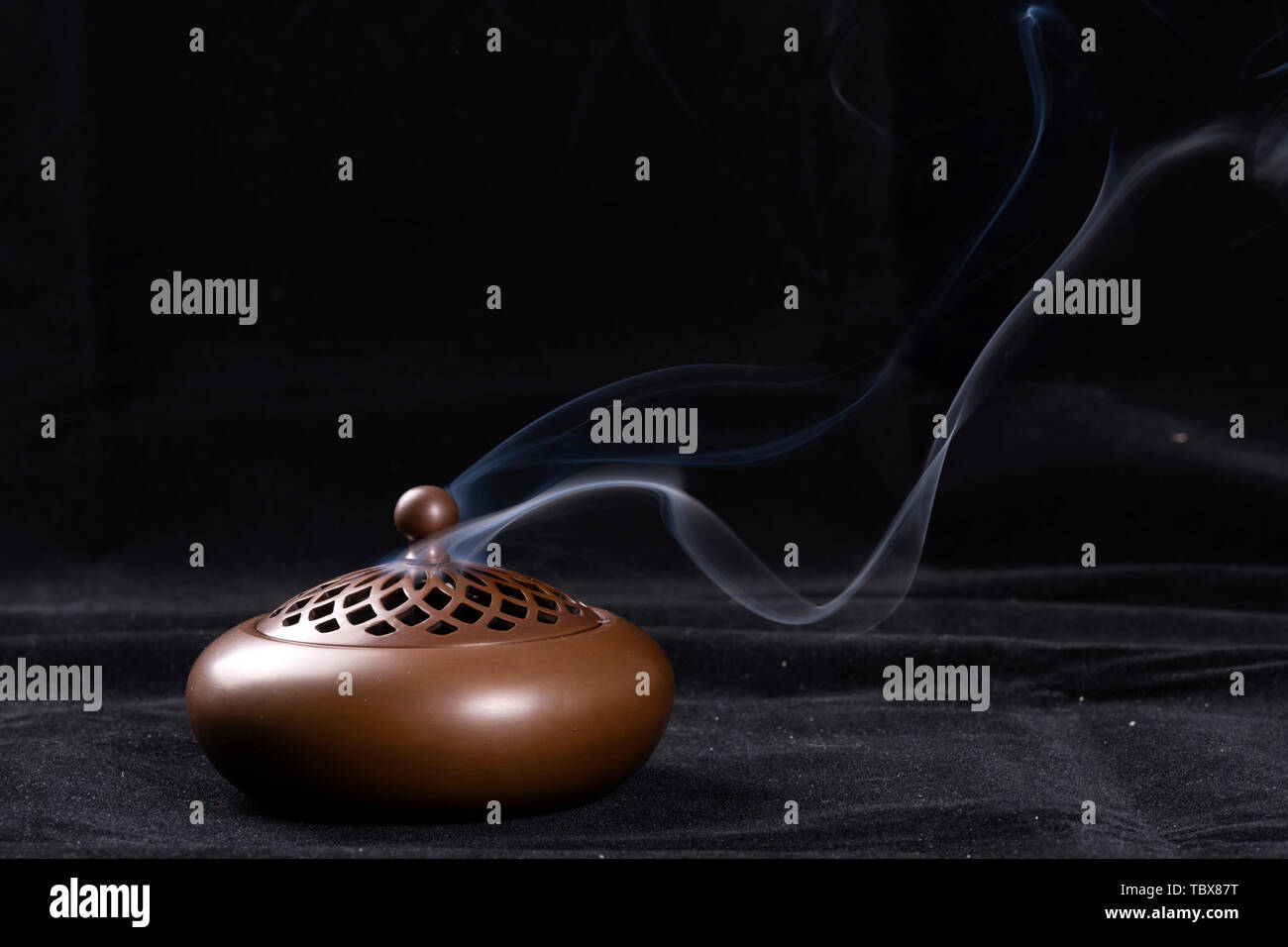 Copper incense stove Stock Photo Alamy