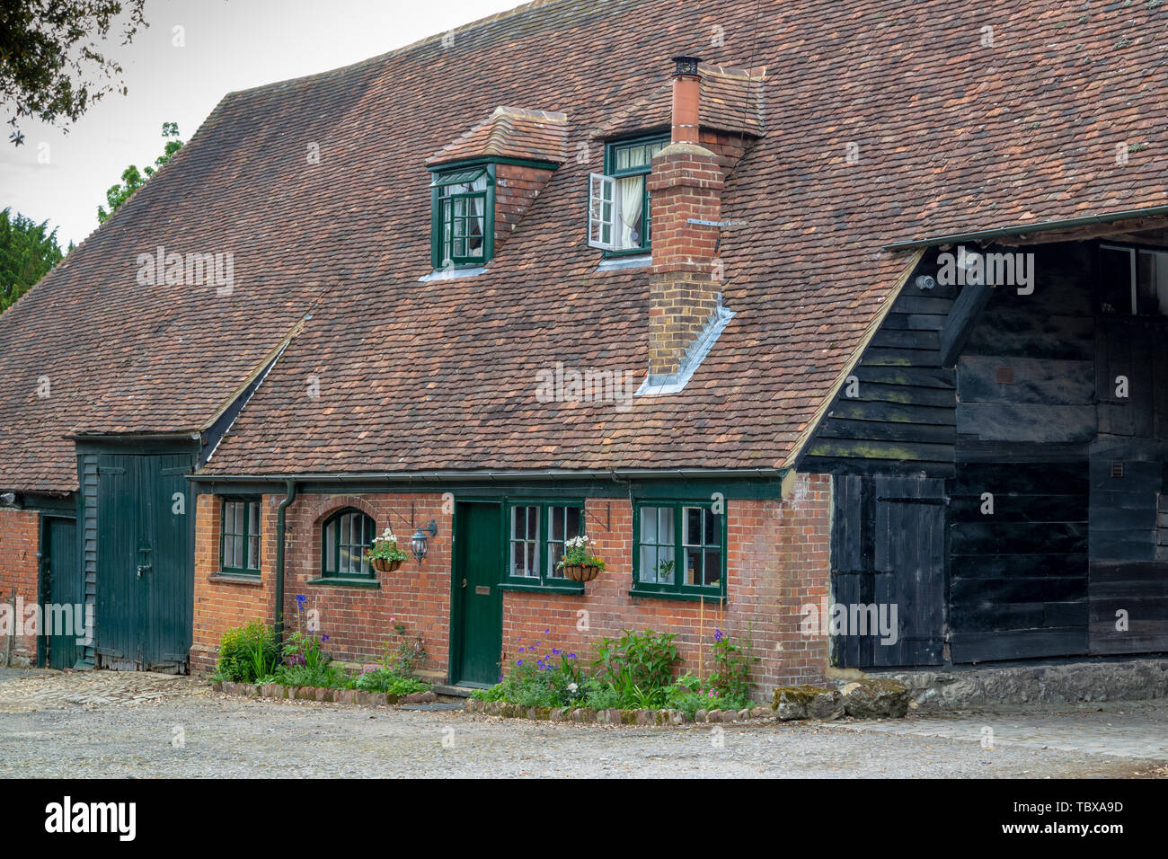 Gardeners cottage , Boughton Monchelsea Place Stock Photo Alamy