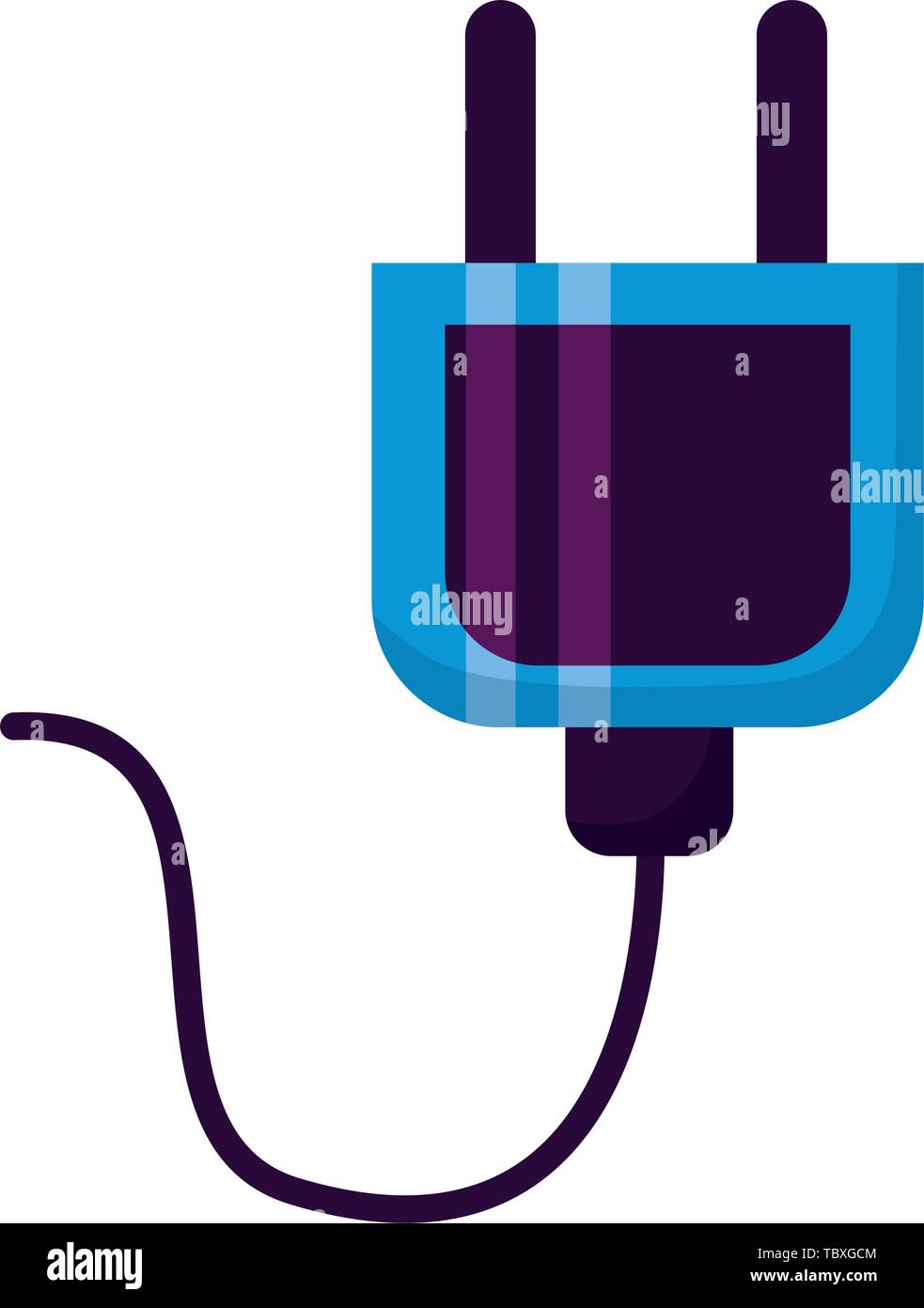 electric plug cable energy icon Stock Vector Image & Art - Alamy