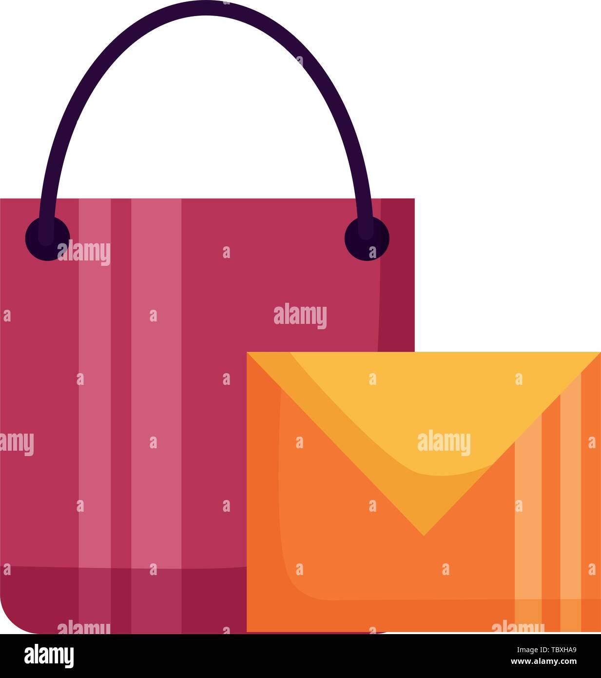shopping bag email message Stock Vector Image & Art Alamy