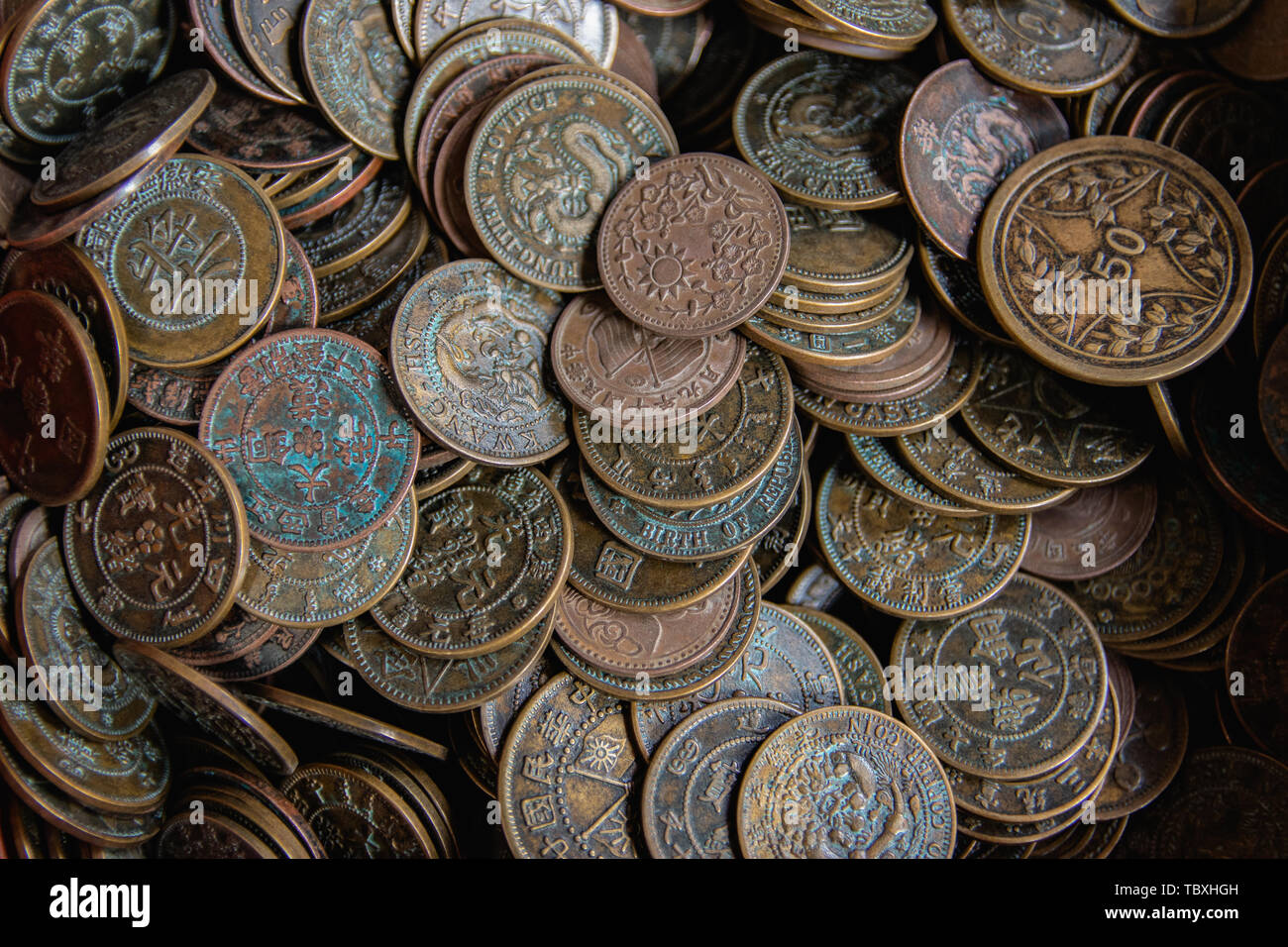 Old copper coins hires stock photography and images Alamy