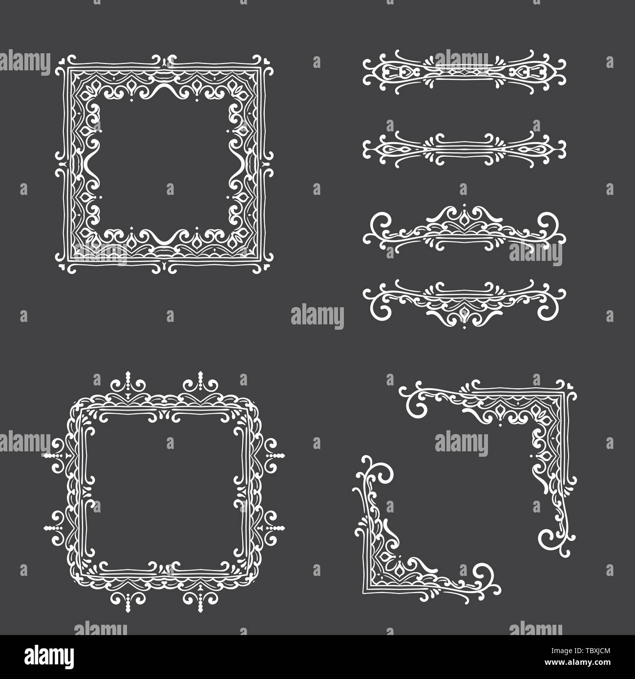 Vintage vector design elements Stock Vector Image & Art - Alamy