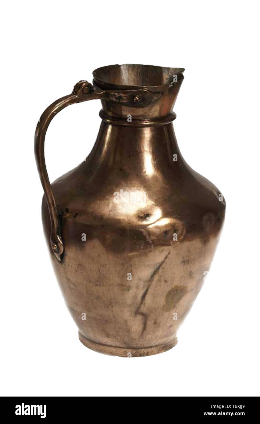 antique old jug isolated white background Stock Photo - Alamy