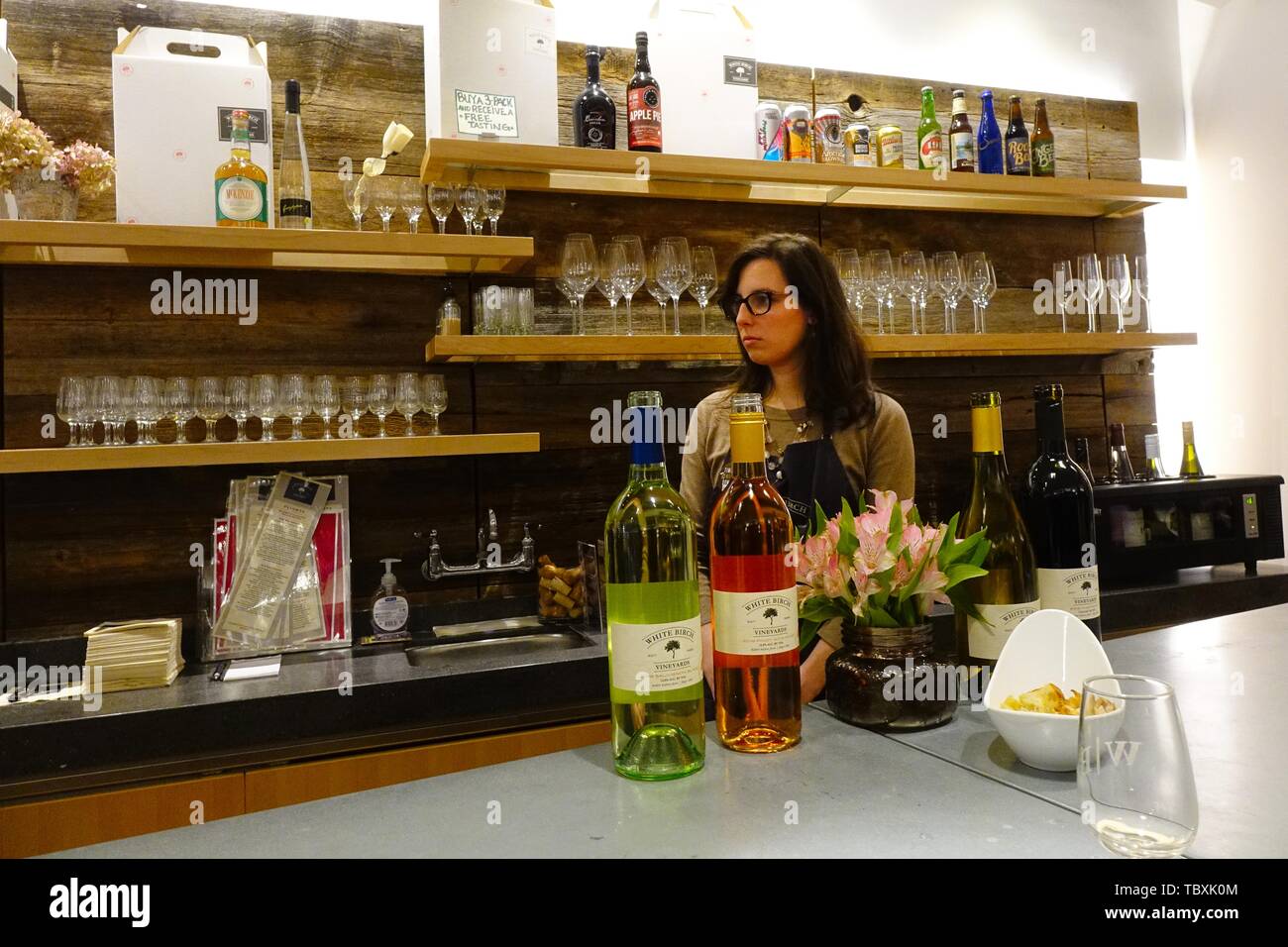 White Birch Vineyards tasting room, Skaneateles, New York Stock Photo