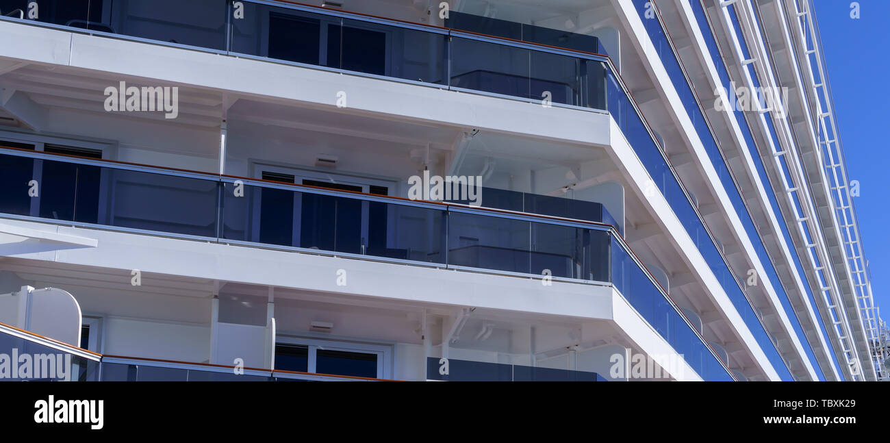 Balcony Cabins Cruise Ship Stock Photos Balcony Cabins Cruise