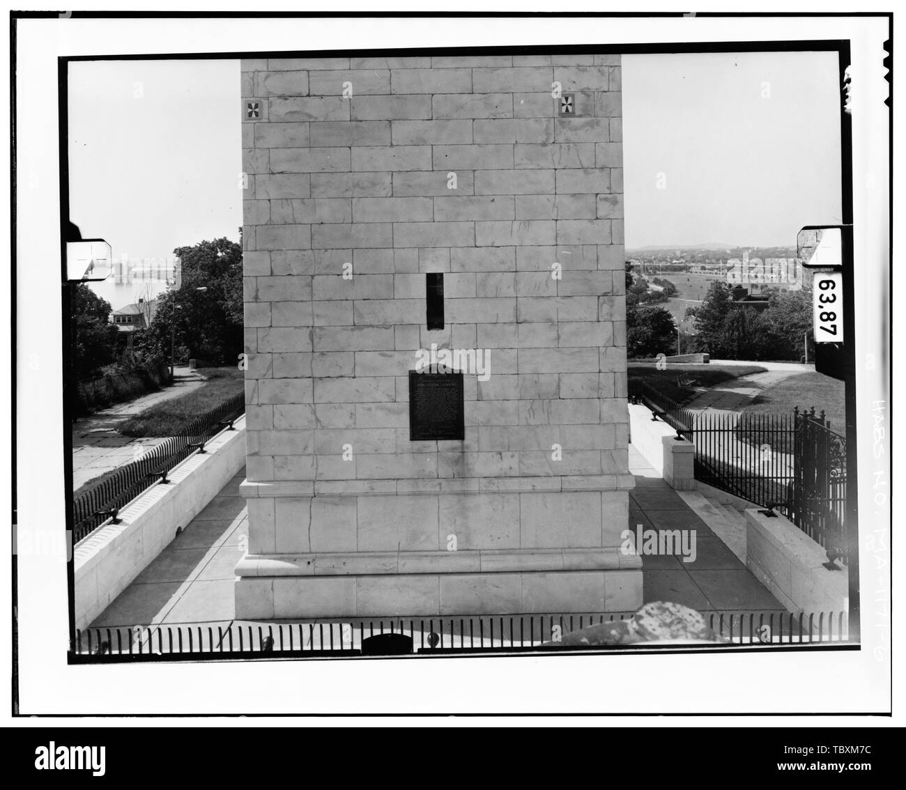 NORTH ELEVATION, LEVEL 1 Copy photograph of photogrammetric plate LCHABSGS11D1981N1R.  Dorchester Heights Monument, Thomas Park, Boston, Suffolk County, MA Peabody and Stearns Washington, George Burns, John A, field team Lawrence, Jeanne C, field team Alderson, Caroline R, field team Cronenberger, Richard J, project manager Graham, William J, field team Marsh, David T, field team Lowe, Jet, photographer Dennett, Muessig and Associates, Limited, photographer Taylor, Douglas R, delineator Schiller, Angela J, delineator Trumbull, Rebecca, delineator Stock Photo