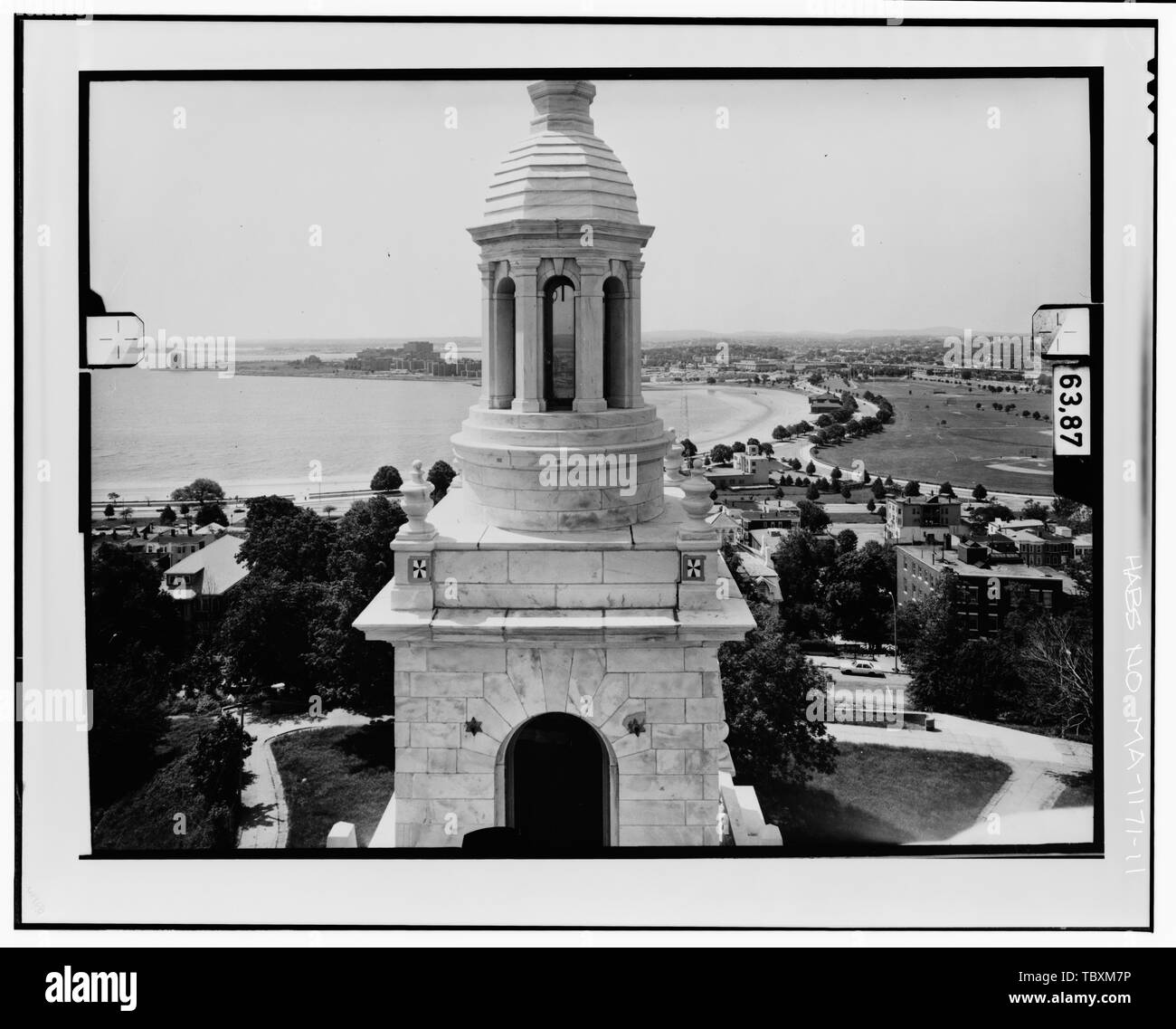 NORTH ELEVATION, LEVEL 5 Copy photograph of photogrammetric plate LCHABSGS11D1981N6R.  Dorchester Heights Monument, Thomas Park, Boston, Suffolk County, MA Peabody and Stearns Washington, George Burns, John A, field team Lawrence, Jeanne C, field team Alderson, Caroline R, field team Cronenberger, Richard J, project manager Graham, William J, field team Marsh, David T, field team Lowe, Jet, photographer Dennett, Muessig and Associates, Limited, photographer Taylor, Douglas R, delineator Schiller, Angela J, delineator Trumbull, Rebecca, delineator Stock Photo