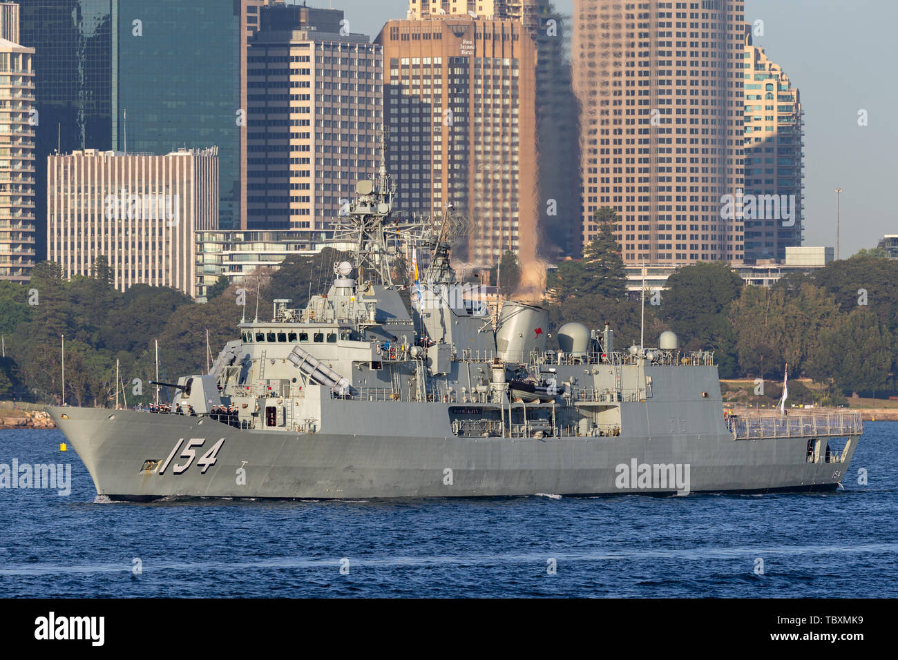 HMAS Parramatta (FFH 154) Anzac-class frigate of the Royal Australian ...