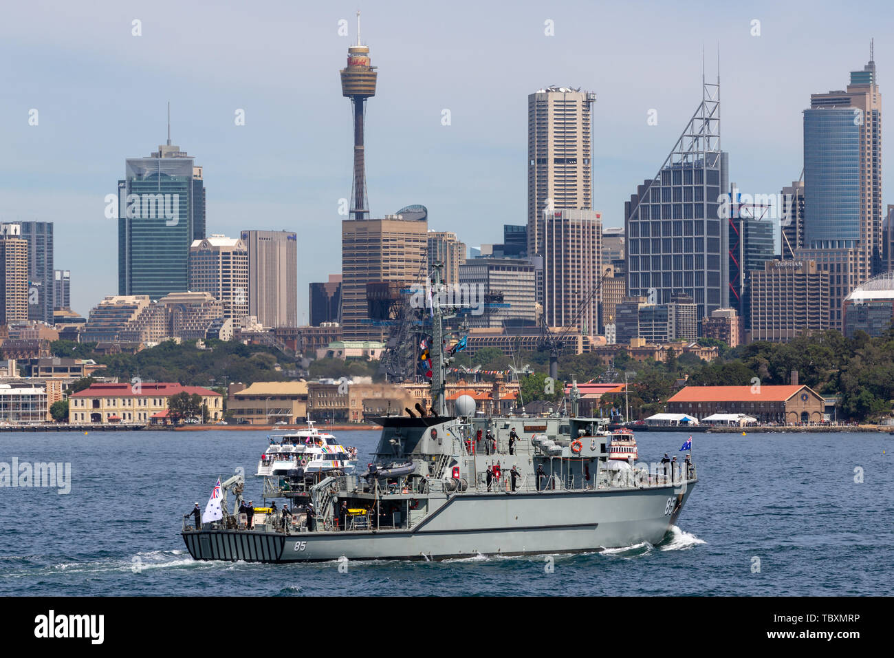 Huon class australian minehunter ships hi-res stock photography and ...