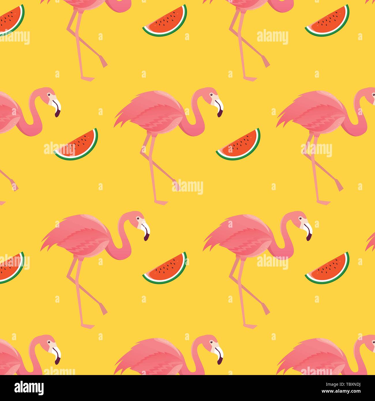 seamless flamingo pattern vector illustration Stock Vector Image & Art ...
