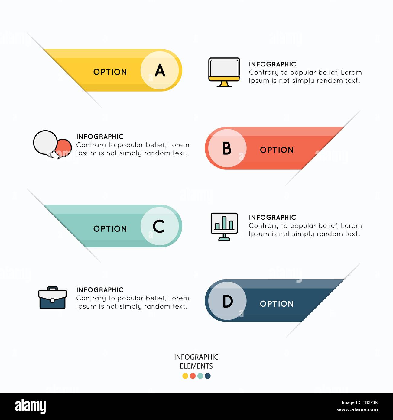 Infographic element and icons symbol on white background.vector Stock Vector