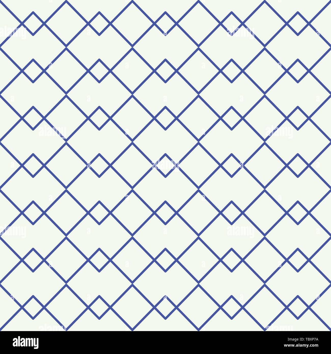 Blue zigzag line with overlap line seamless vector pattern design Stock ...