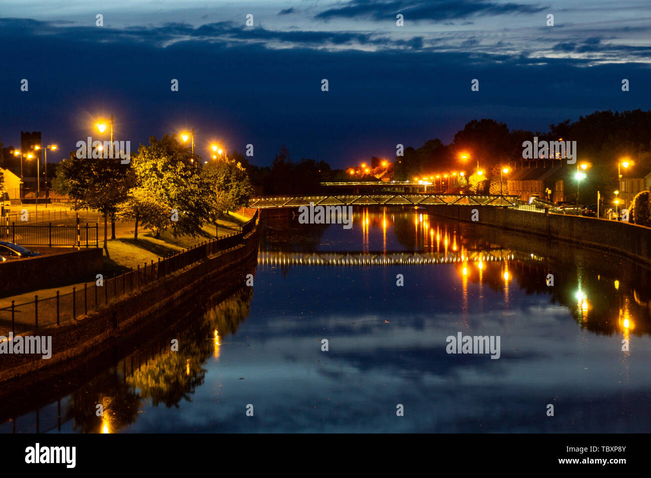 City Kilkenny on the River Nore. Ireland Stock Photo