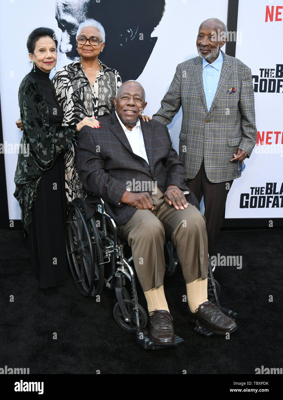 Hank Aaron With Wife And Governor Jimmy by Bettmann