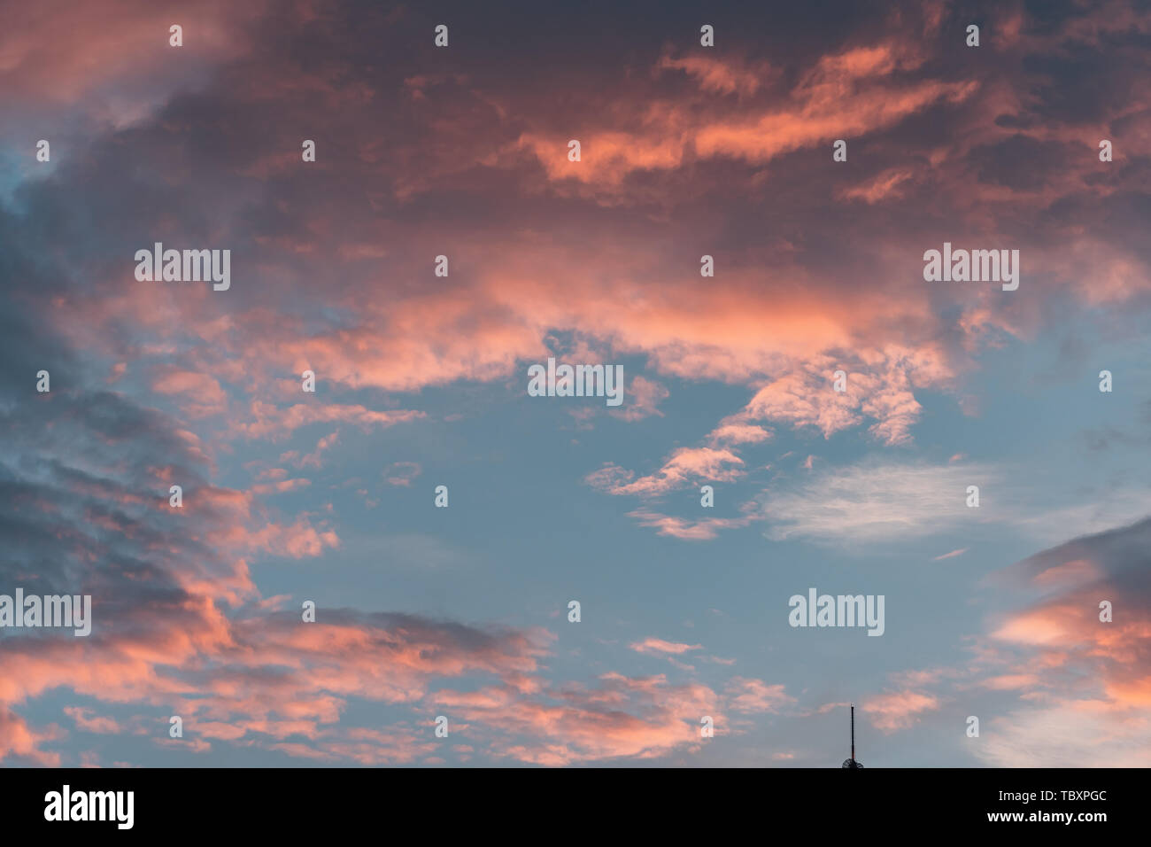 Beautiful sunset cloudy sky for background Stock Photo - Alamy